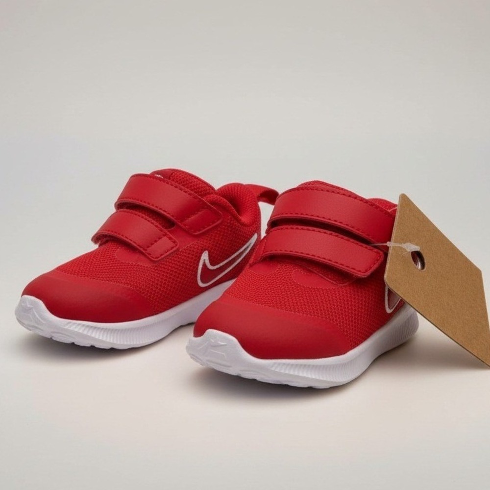 Nike Court Borough Low 2 Baby Sneakers – University Red/White –‎ Size 4C – NIB